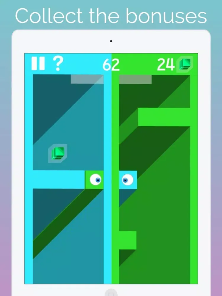 2 Eyes - the maze runner game iPad 应用截图