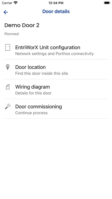Zrzuty ekranu EntriWorX Setup App