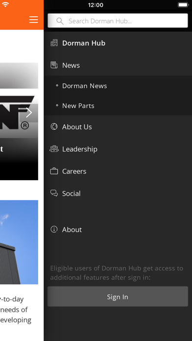Dorman Hub スクリーンショット