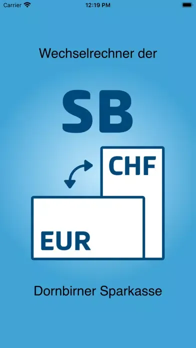 Zrzuty ekranu CHF-Rechner