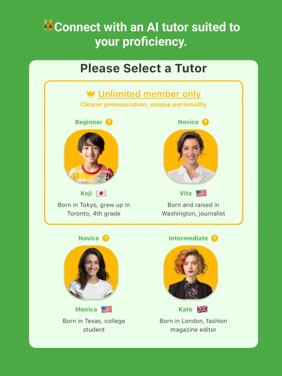 Dors: Immersive English App iPad  Screenshots