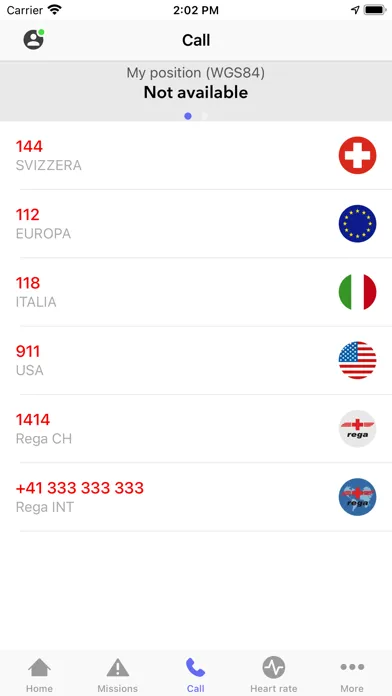 Screenshot di Momentum Emergency System