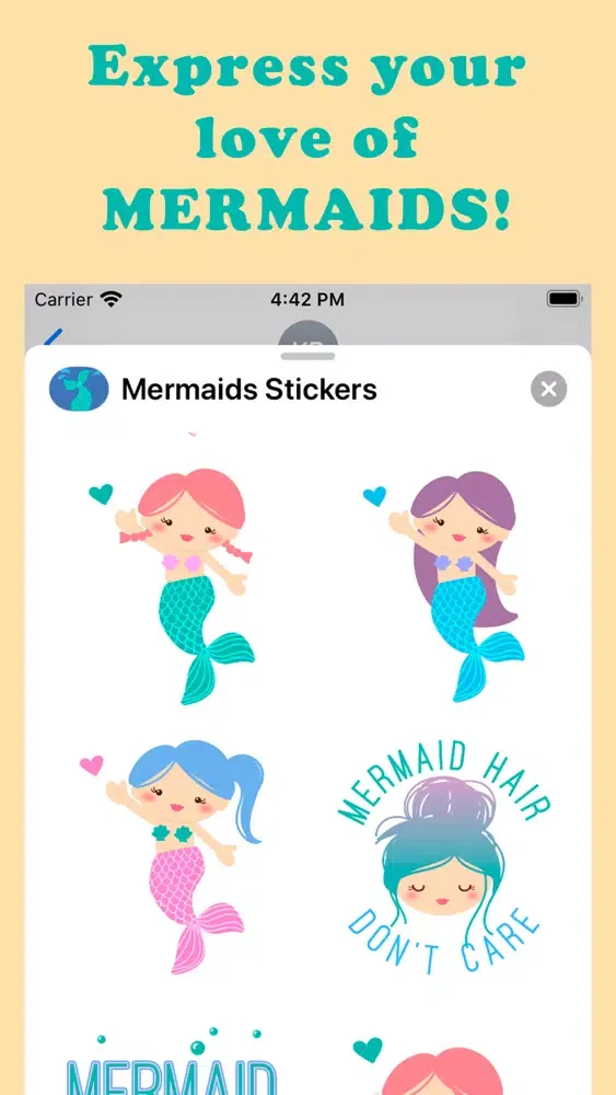 Mermaids Stickers স্ক্রিনশট