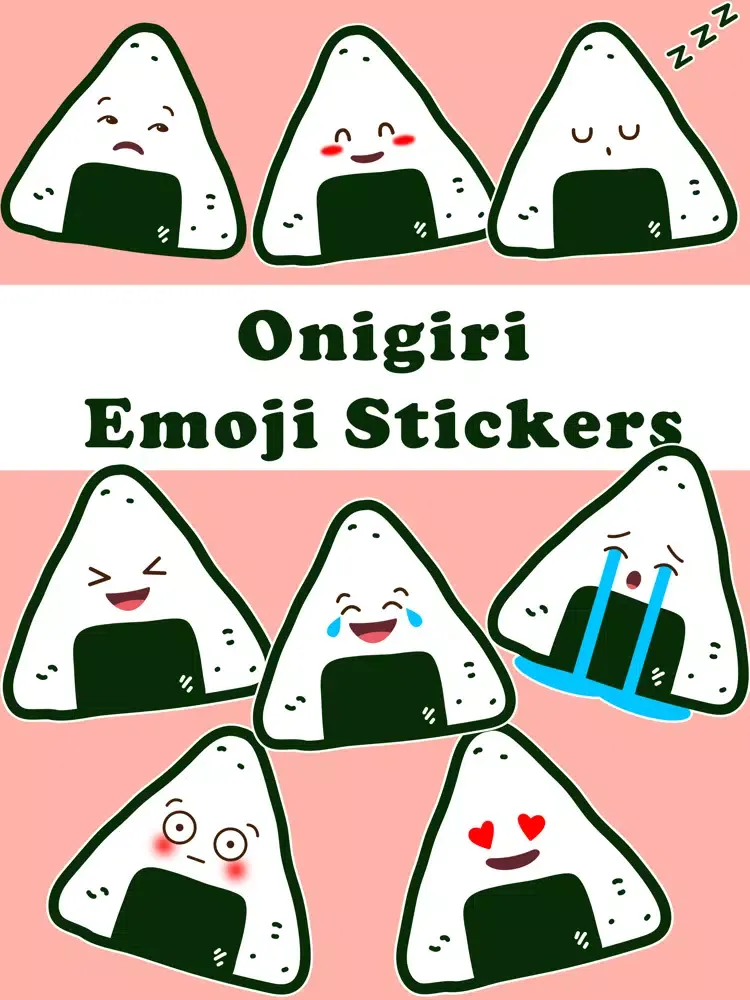 Capturas de tela do Onigiri Emoji Stickers iPad 
