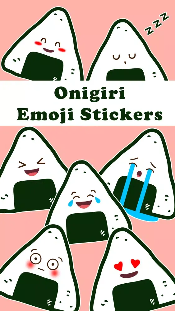 Capturas de tela do Onigiri Emoji Stickers