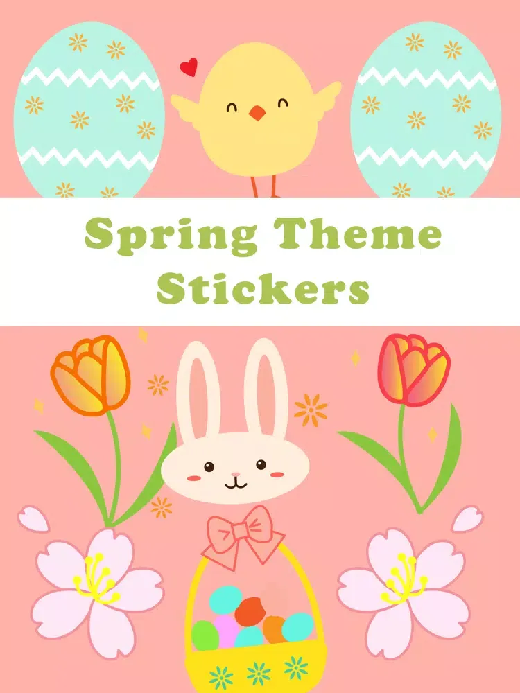 Spring Theme Stickers iPad  Screenshots