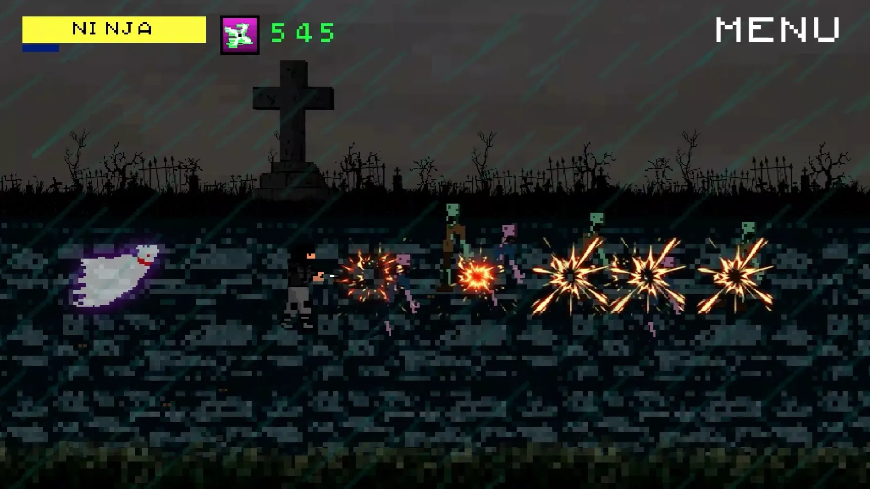 Vampire slayer ninja Pixel art Screenshots