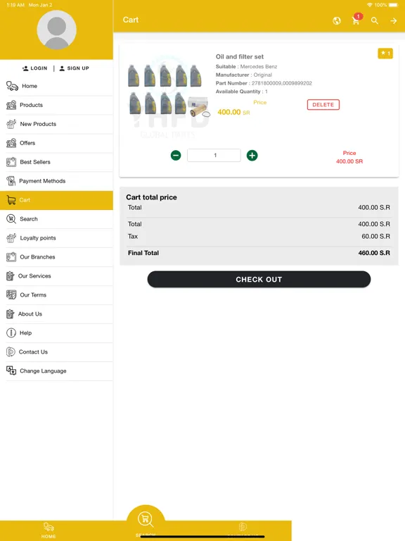 Скриншоты YHFD‎ قطع غيار سيارات iPad 