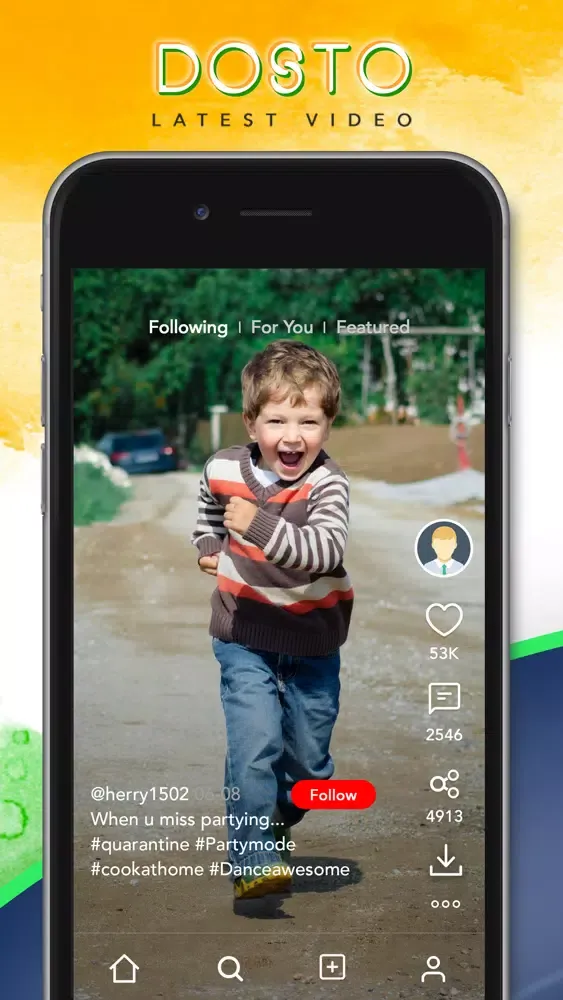 Dosto - Funny Video Network سکرین شاٹس