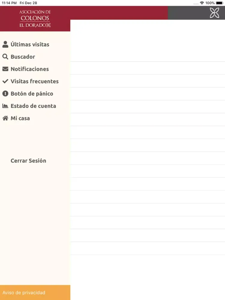 Screenshot di Asociación El Dorado iPad 