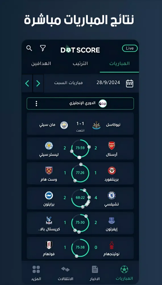 DotScore - Live Scores應用截圖