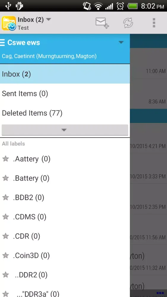 Capturas de pantalla de Mobile Access for Outlook OWA