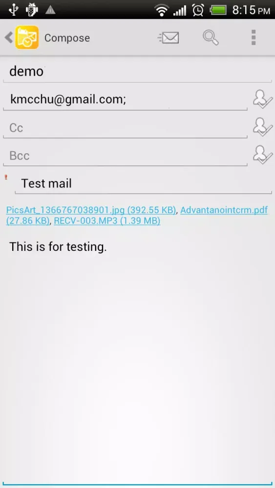 Capturas de pantalla de Mobile Access for Outlook OWA