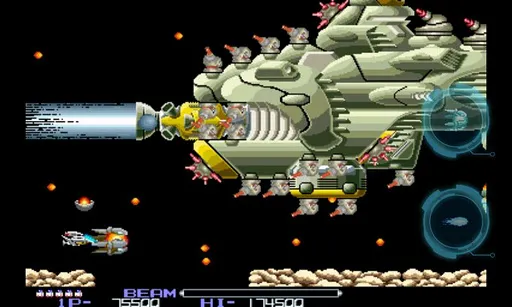 Capturas de tela do R-TYPE