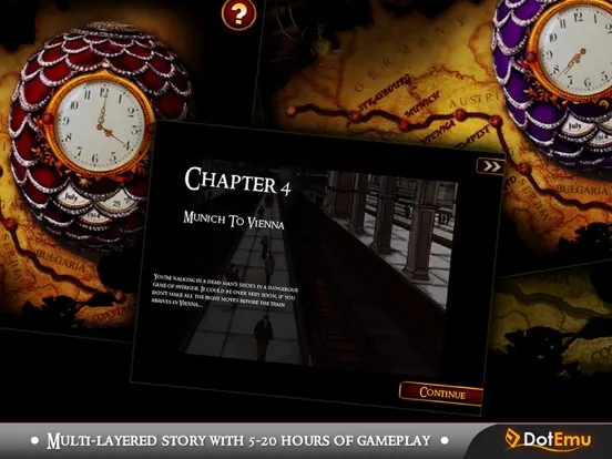 Capturas de tela do The Last Express iPad 