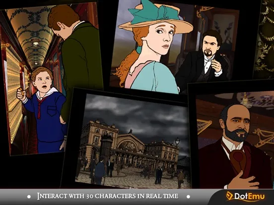 Capturas de tela do The Last Express iPad 