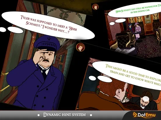 Capturas de tela do The Last Express iPad 