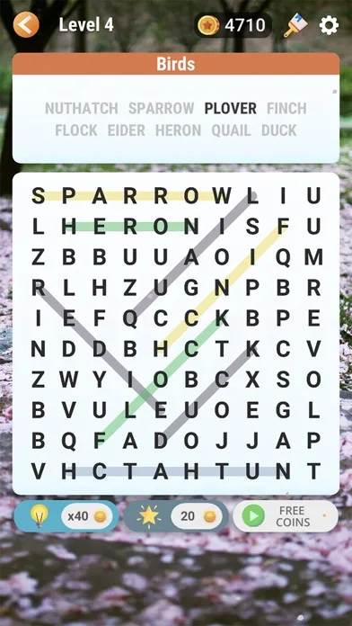 Ảnh chụp màn hình của Word Search - Find Hidden Word