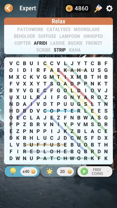 Ảnh chụp màn hình của Word Search - Find Hidden Word