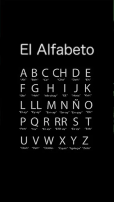 Capturas de tela do Spanish Alphabet Free