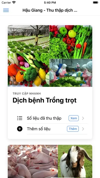 Capturas de tela do Nông nghiệp Hậu Giang