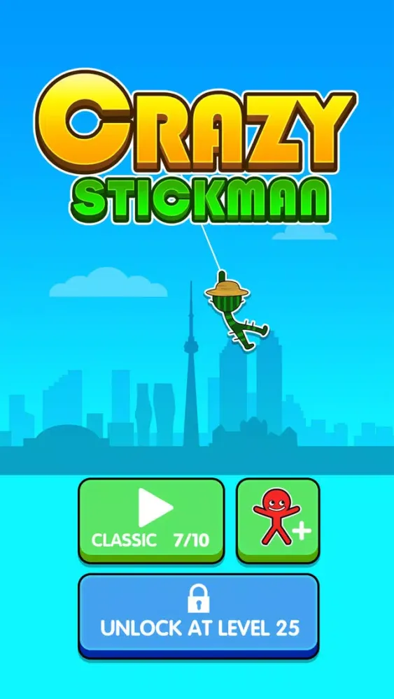 Crazy Stickman – Swing&Hook 스크린샷