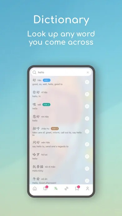 Tangkapan layar Dot Languages - Learn Chinese