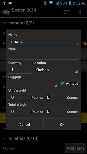 Packing List - Full应用截图