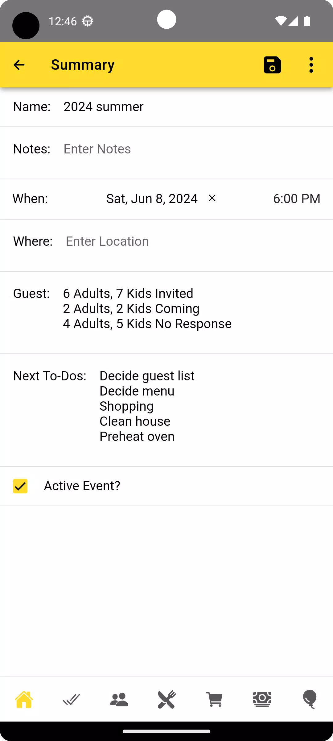 Party Planner Screenshots1