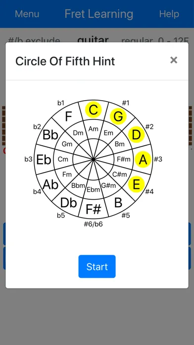 Tangkapan layar Fret Learning