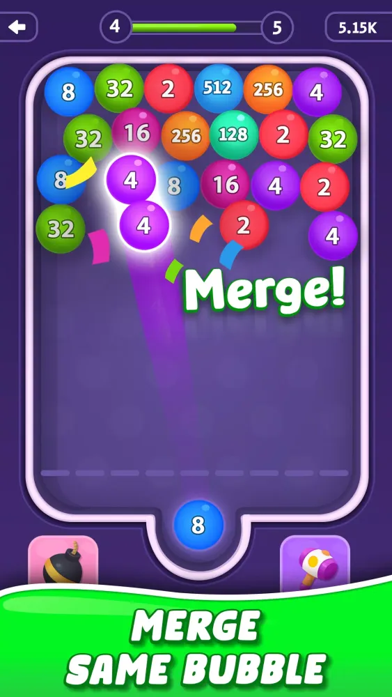 تصاویر Bubble Merge - 2048