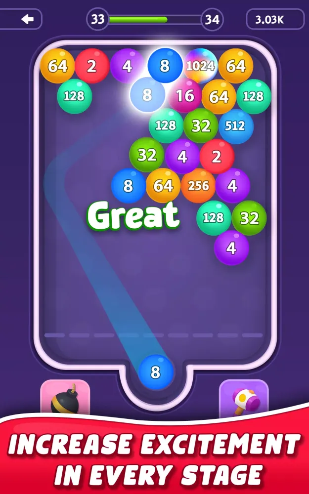 تصاویر Bubble Merge - 2048