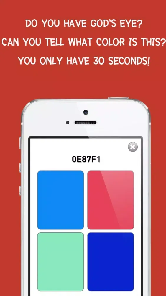 30s Guess Color : Free Quiz Fun Game For Hex Color Code スクリーンショット