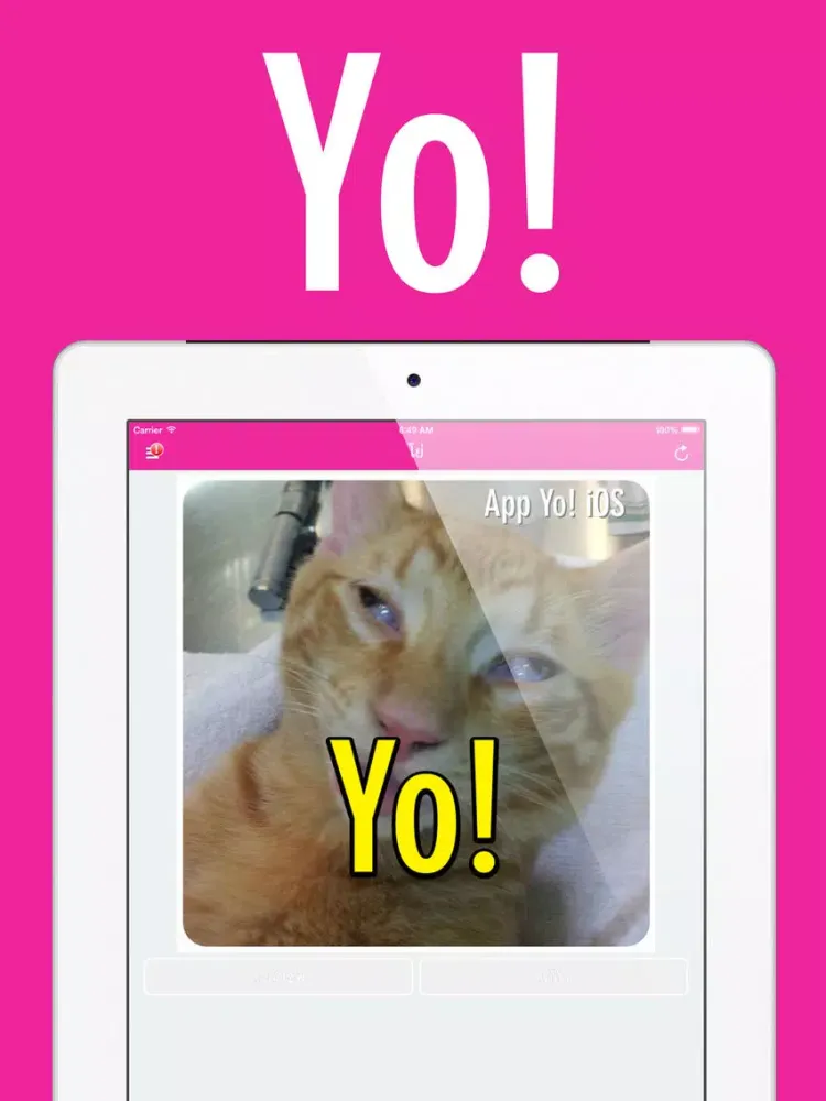 Capturas de tela do Yo! : A new way to say hi to your friend with Yo! selfie! iPad 