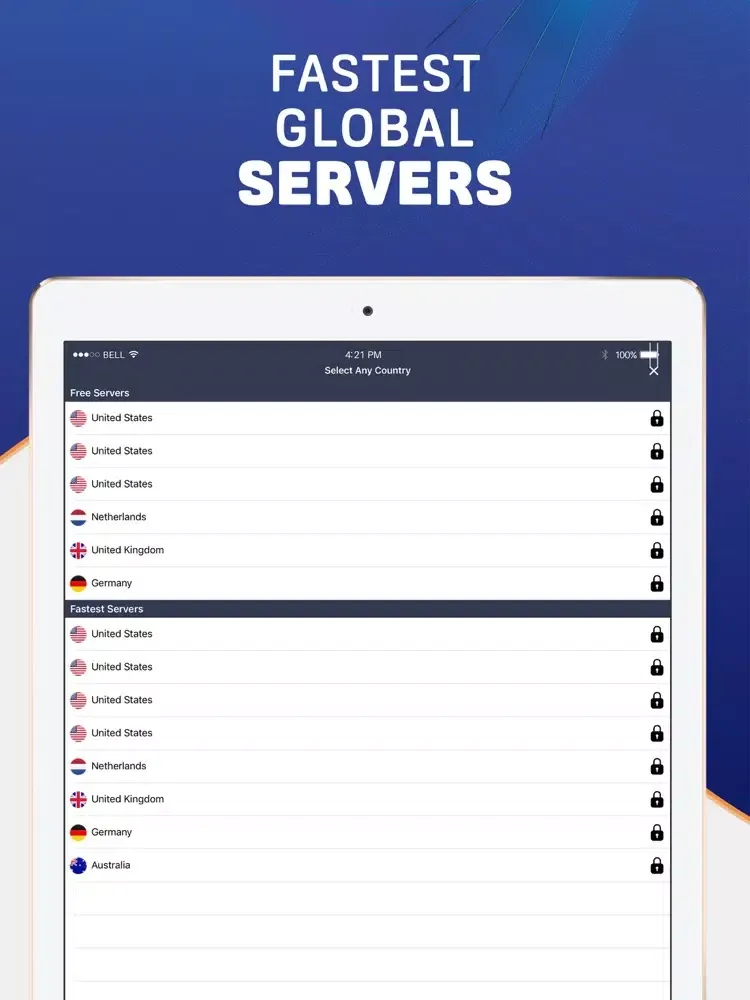 Capturas de pantalla de Master Guard VPN Secure Proxy iPad 