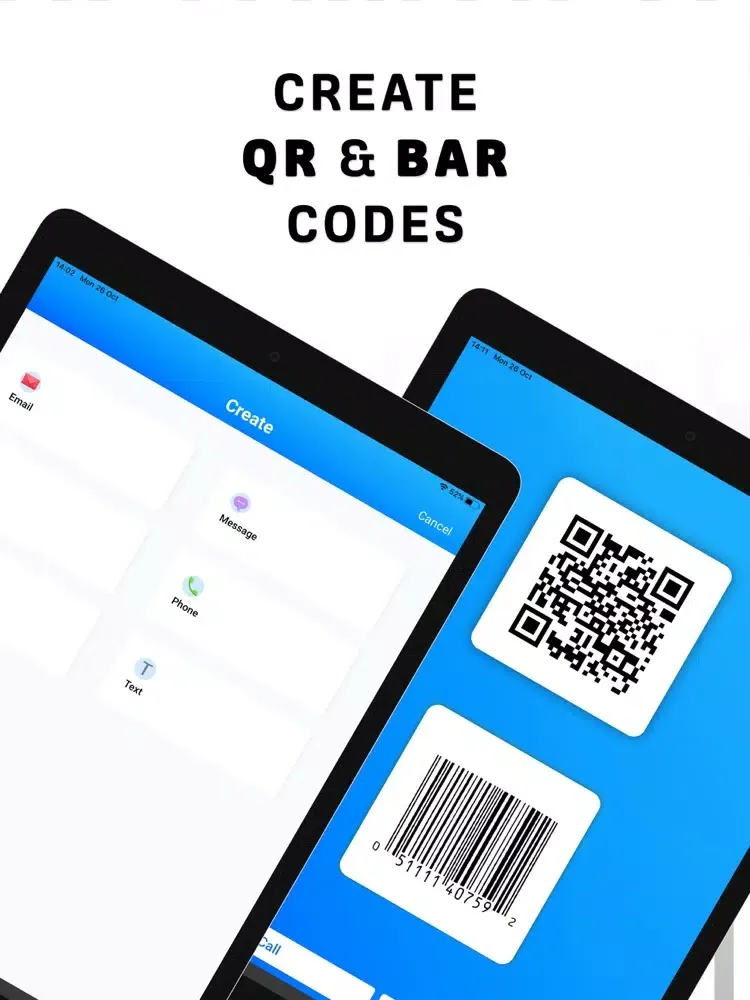 Zrzuty ekranu QR code reader and scanner app iPad 