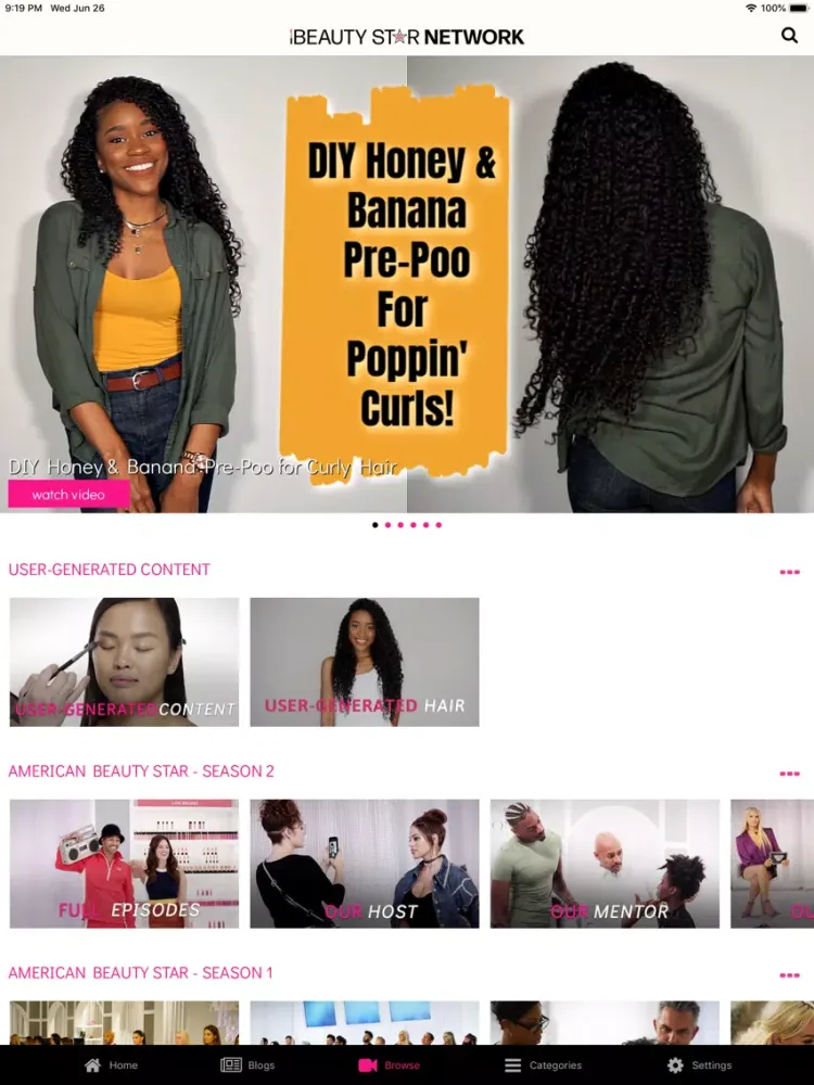Beauty Star Network iPad  Screenshots