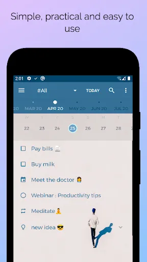 Capturas de pantalla de OrganizeMe: ADHD BulletJournal