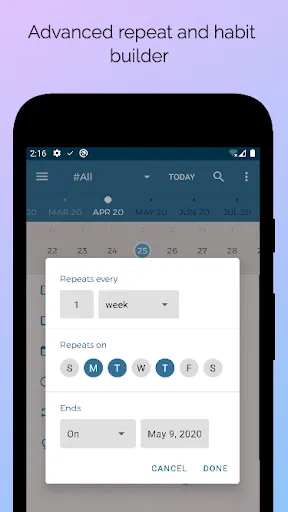 Capturas de pantalla de OrganizeMe: ADHD BulletJournal