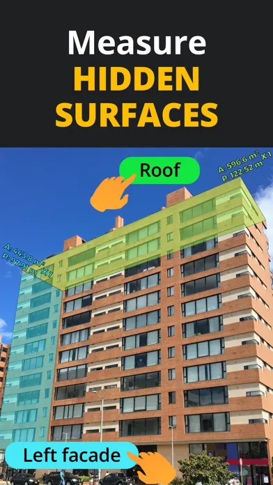 Ảnh chụp màn hình của MIDDELO Facade Measuring Tool