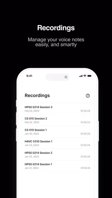 ภาพหน้าจอของ Listener: AI Voice Recorder