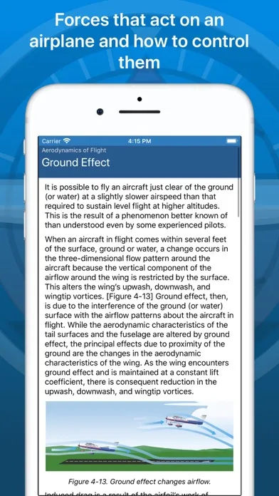 Capturas de tela do Pilot Handbook