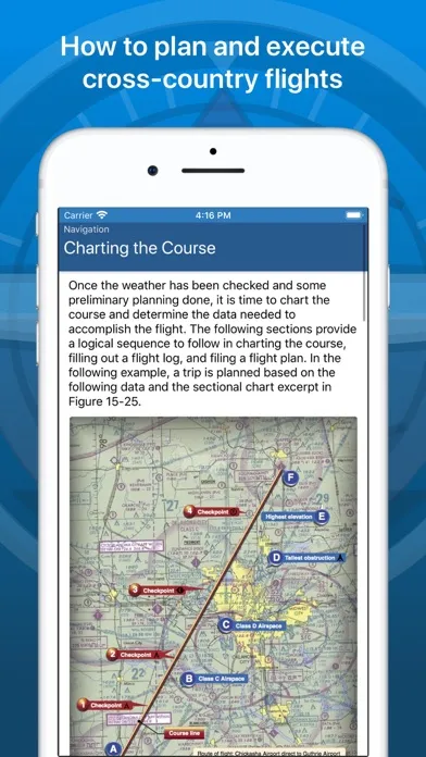 Capturas de tela do Pilot Handbook