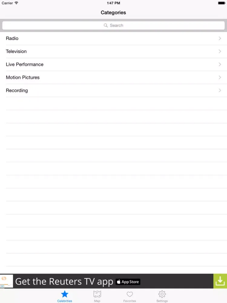 Hollywood Walk of Fame Star Walk Map Companion iPad 应用截图