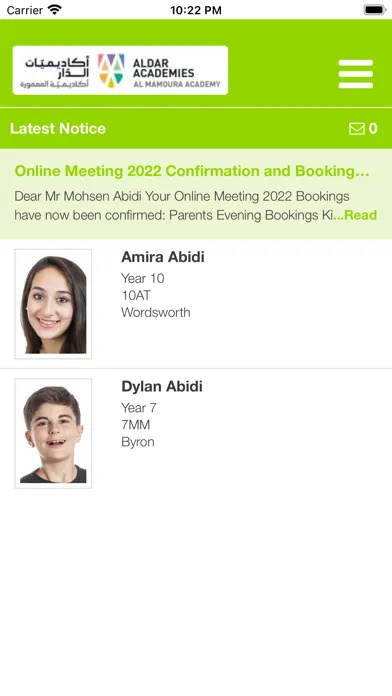 Captures d'écran de Al Mamoura Academy Engage App