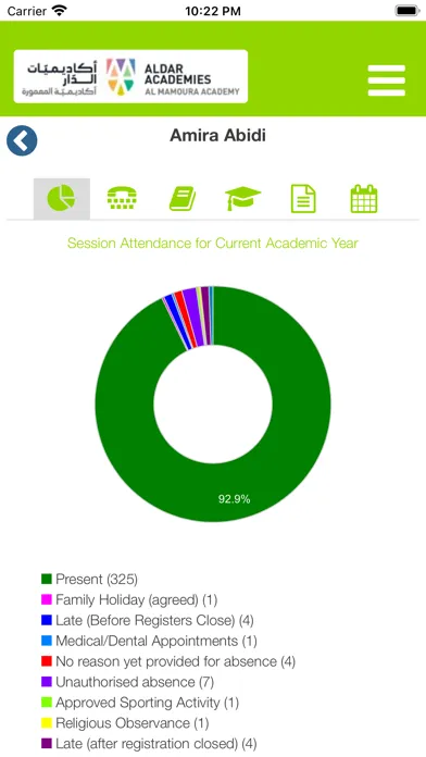 Captures d'écran de Al Mamoura Academy Engage App