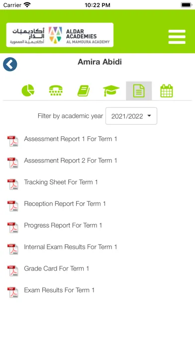 Captures d'écran de Al Mamoura Academy Engage App
