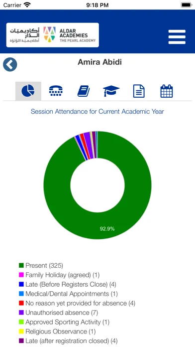 Ảnh chụp màn hình của The Pearl Academy Engage App