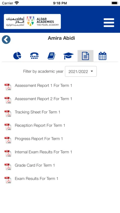 Ảnh chụp màn hình của The Pearl Academy Engage App
