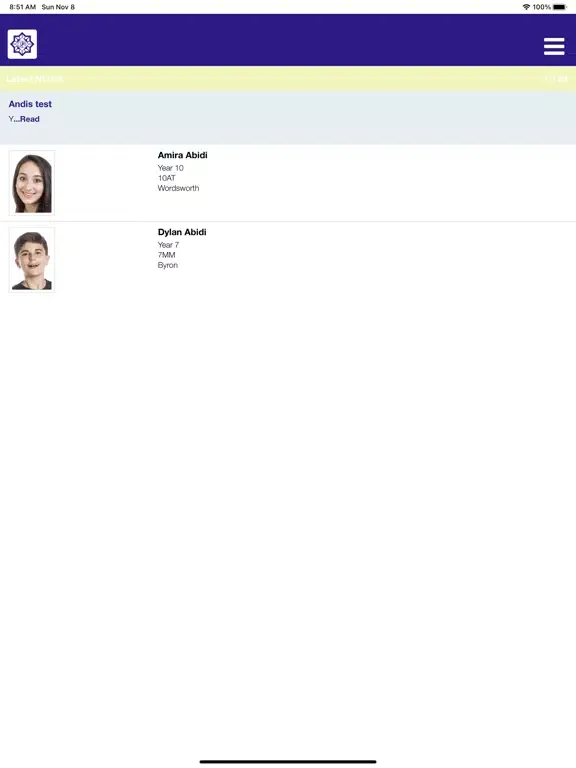 ภาพหน้าจอของ Jeddah Private School iPad 